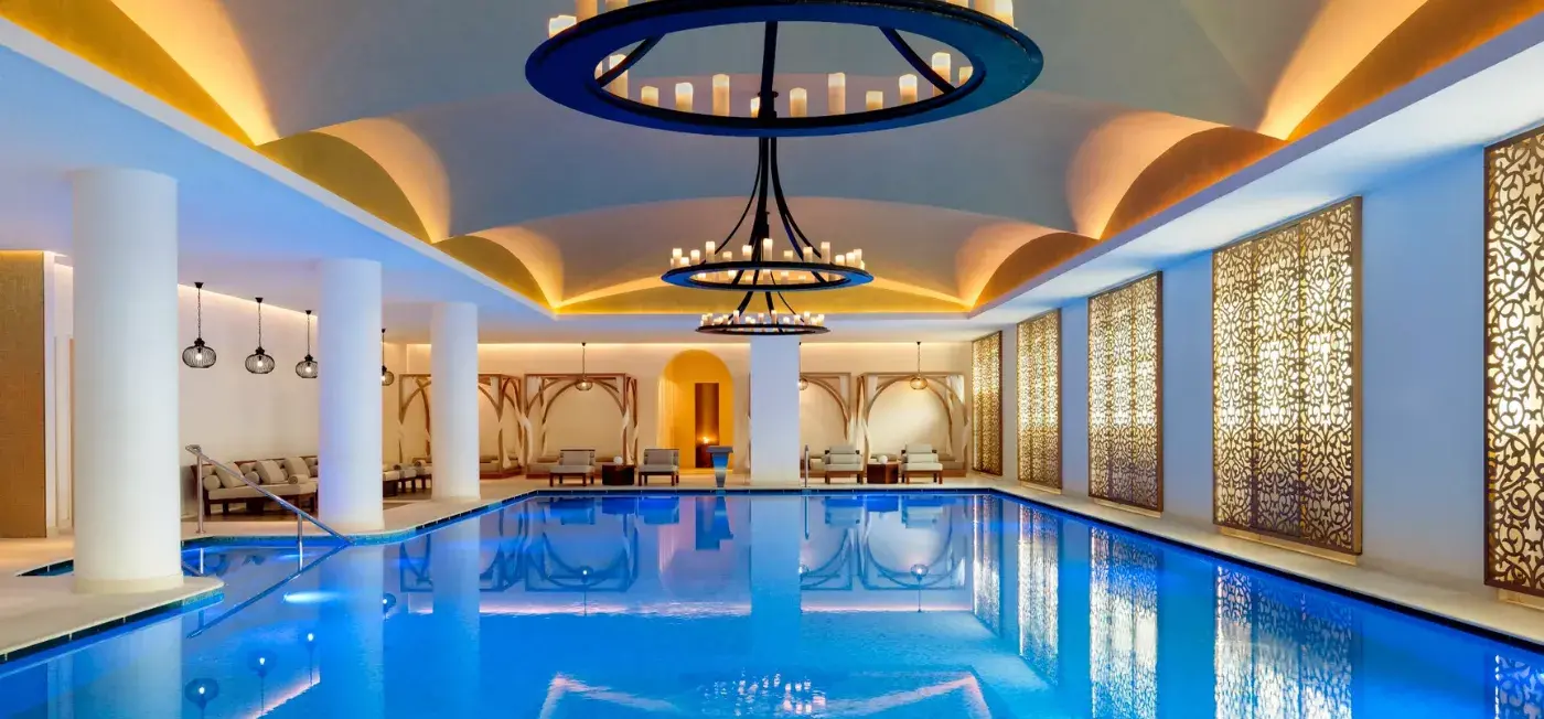 Indoor Swimming Pool view of Raffles Hotel Dubai